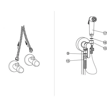 Смеситель Paini Aosta 92CR304KM для биде, хром