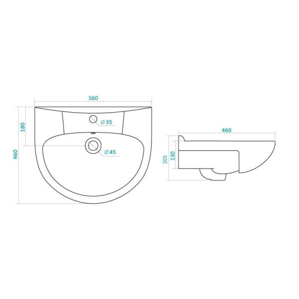 Раковина Santek Антик 55 1WH110186