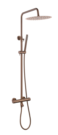 Стойка для душа Boheme c термостатом UNO Brushed Bronze 468-T-BRB