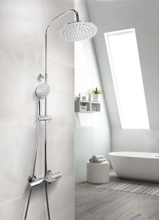 Душевая система ESKO c термостатом STT5054 хром