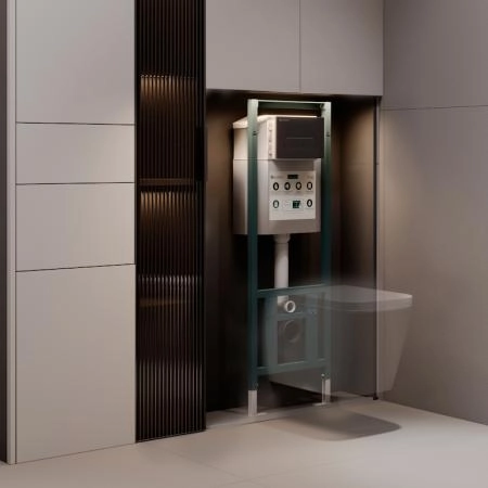 Инсталляция для подвесного унитаза KNOTLOR SPECTRUM ISWC401FG, бирюзовый (серия 2)