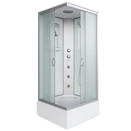 Душевая кабина Niagara NG-2307-14P 800х800х2150 высокий поддон 40см стекло матовое