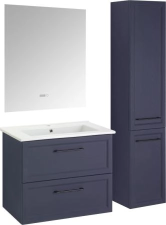 Тумба ASB-Mebel Белмонти 85 Ясень браш софт синий подвесная под умывальник Оскар 85