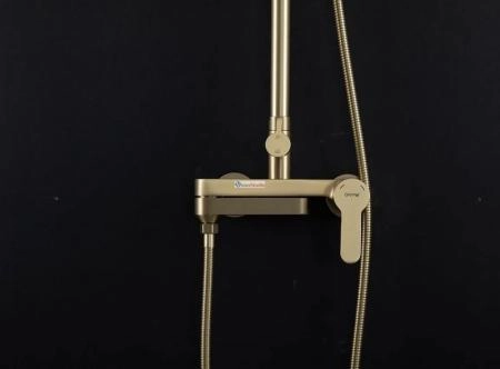 Душевая система Gappo G2499-33 сатин золотой с изливом