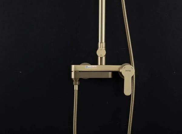 Душевая система Gappo G2499-33 сатин золотой с изливом