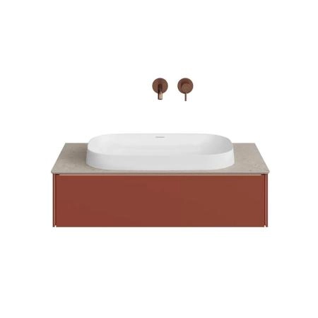 Тумба Kerama Marazzi MAGICA МАДЖИКА MA.90.1\VR.M подвесная 90, 1 ящик, венецианский красный матовый