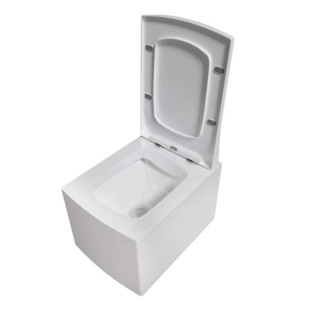 Унитаз Grossman GR-4460S (510*350*360) подвесной безободковый с тонкой крышкой, белый