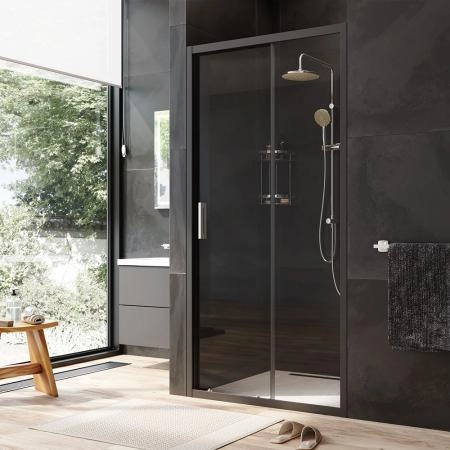 Дверь душевая в нишу AM.PM Gem W90G-100-1-195BT прозрачное, профиль черный