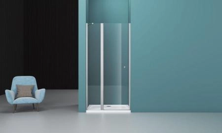 Душевая дверь BelBagno ETNA 100 прозрачное стекло 6 мм профиль хром ETNA-B-12-60/40-C-Cr