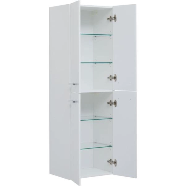 Пенал Dreja 50 см, 4 дверки, белый глянец