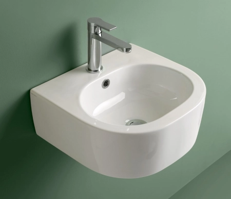 Kerasan Flo Раковина 40х37 см, 1 отв., цвет: белый