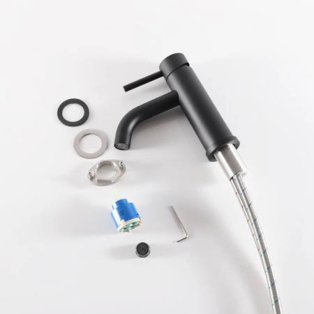 Смеситель Gid Inga SS096-BM-K для раковины Черный матовый