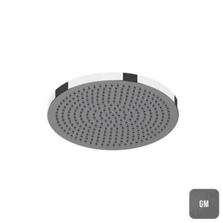 Almar Velvet Верхний душ 23.2х23.2см., настенный, Velvet Rain, цвет: Gun Metal Brushed PVD