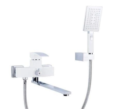 Смеситель Gappo G2207-7 для ванны излив 35 см, хром белый