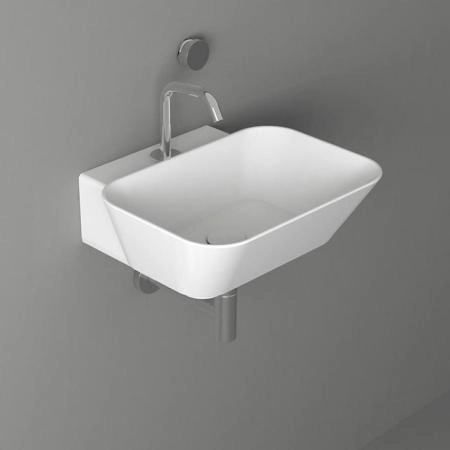 Simas Wave Раковина 48х43х16.5 см, 1 отв., накладная/подвесная, цвет: белый