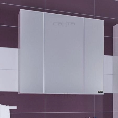 Зеркальный шкаф СаНта Стандарт 90 113017, цвет белый