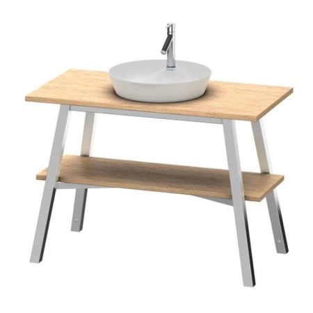 Duravit Cape Cod Консоль 82.5x112x5см., деревянная напольная с 1 полкой, с раковиной на 1 отв., цвет:европейский дуб