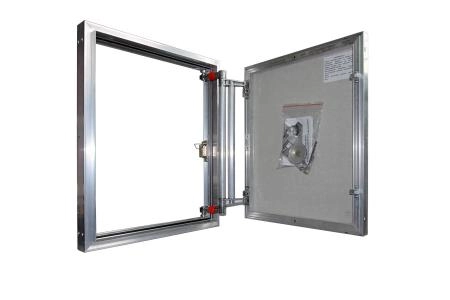 Ревизионный люк Евроформат ЕТР 50х40 настенный под плитку ПРАКТИКА