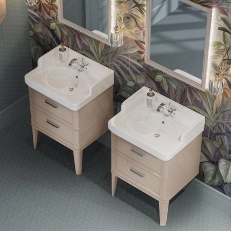 Раковина Kerama Marazzi POMPEI ПОМПЕИ PO.wb.60 подвесная/мебельная 60, белая глянцевая