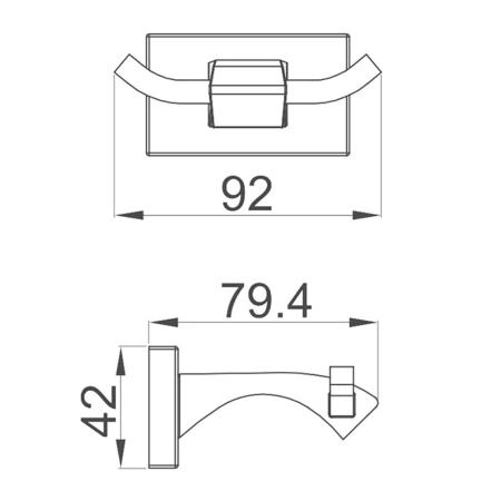 Крючок для ванной комнаты GAPPO G0705-20,