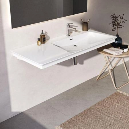 Ideal Standard La Dolce Vita Раковина 126х53.5хh14.5см, подвесная, ассиметричная, DX, цвет: белый