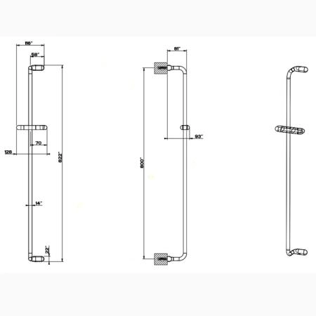 Gessi Goccia Душевая штанга, цвет: хром