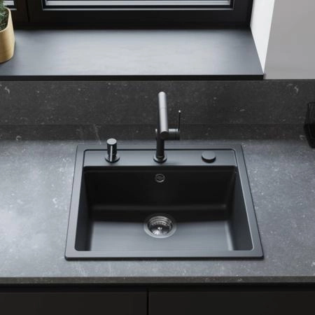 Hansgrohe Talis M54 Смеситель для кухни, 1 отв., с вытяжным изливом 1jet, цвет: черный матовый