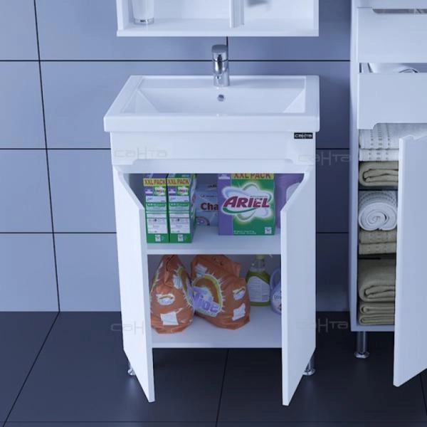 Тумба под раковину СаНта Лондон 60 224015, напольная (2 ящ.)