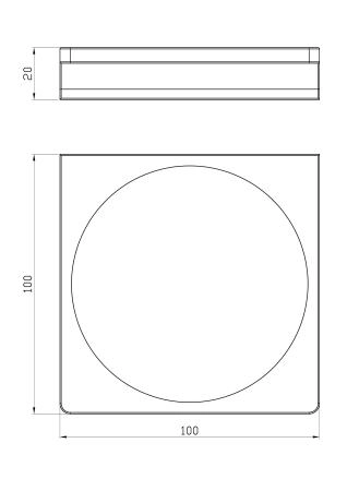 Мыльница с держателем WONZON & WOGHAND ECLIPSE, Черный (WW-9124-BL)