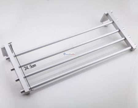 F809 Полка c полотенцедержателем Frap матовая