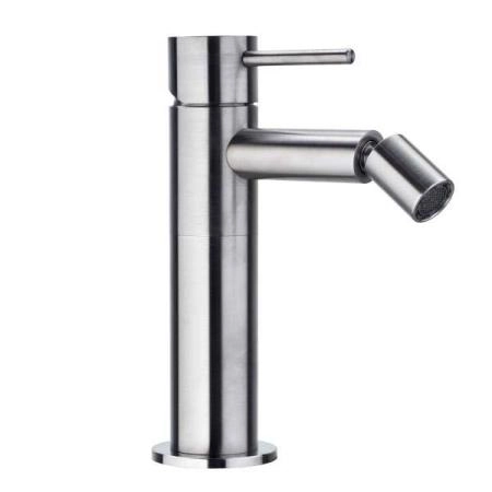 Bossini Inox Однорычажный Смеситель для биде на 1 отв., из нержавеющей стали без донного клапана, цвет: глянцевая сталь