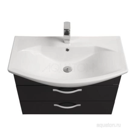 Тумба под раковину Акватон Ария 80М цвет черный