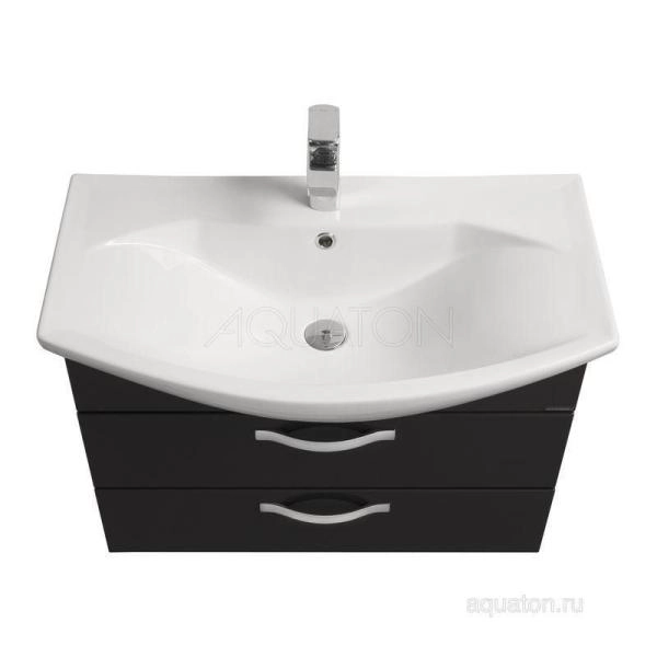 Тумба под раковину Акватон Ария 80М цвет черный