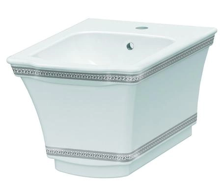 Подвесное Биде с узором Hermitage CHROME 953-CR