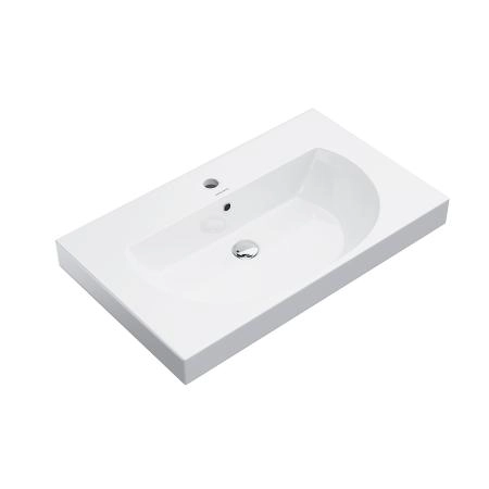 Раковина Kerama Marazzi BUONGIORNO БОНДЖОРНО BG.wb.80 подвесная/мебельная 80, белая глянцевая