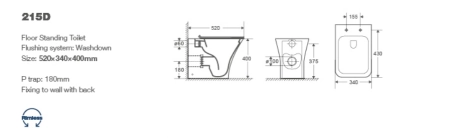Унитаз Ceruttispa Vettore F CT7841 приставной безободковый