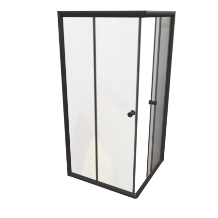 Поддон к душевому углу Дрим 110, Санрайз 110 (квадратный поддон на раме-подставке с устройством слива)