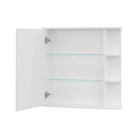 Шкаф зеркальный Twing 70 белый глянец