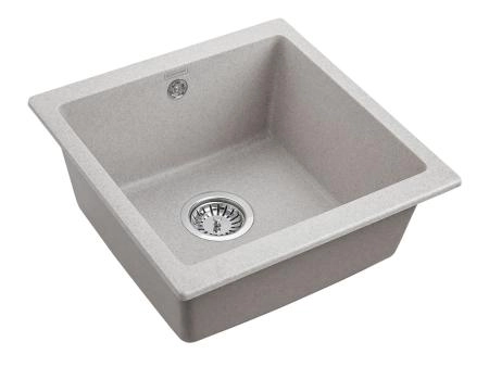 Мойка для кухни Paulmark BRILON, PM104546-GR, серый, 445х460, подст. мон. Paulmark