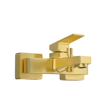Смеситель VitrA Minimax Square  A4352025EXP настенный однорычажный брашированное золото латунь