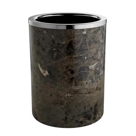 3SC Palace Marmo Ведро D20,h28см, без крышки, цвет: мрамор Emperador dark/хром