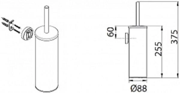 Ёршик туалетный Fixsen HOTEL FX-31013