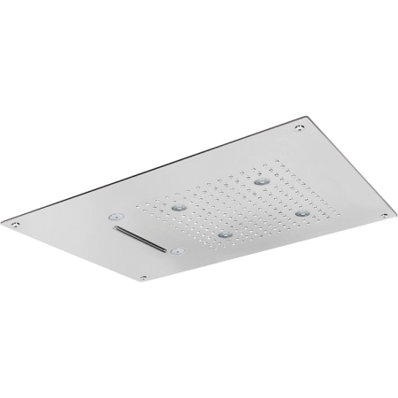 CISAL Zen Shower Встраеваемый верхний душ 55х40 см,3 типа струи,хромотерапия,выключатель,трансформатор, цвет: полированная нержавеющая сталь