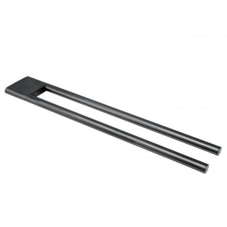 Полотенцедержатель KEUCO Edition 400 11518130000 Хром черный шлифованный 450 мм