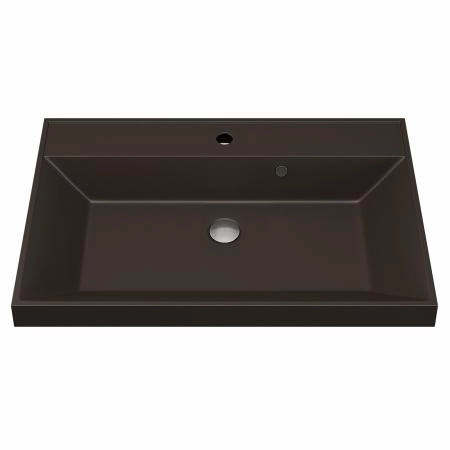 Раковина кварцевая Uperwood Classic Quartz 70 см, коричневая матовая, трюфель