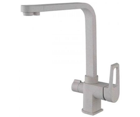 Смеситель для кухни ZORG Sanitary (ZR 334 YF- КВАРЦ) бежевый