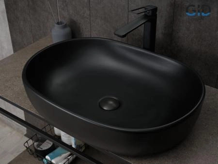 Раковина Gid Bm9026a на столешницу 60 Черный матовый