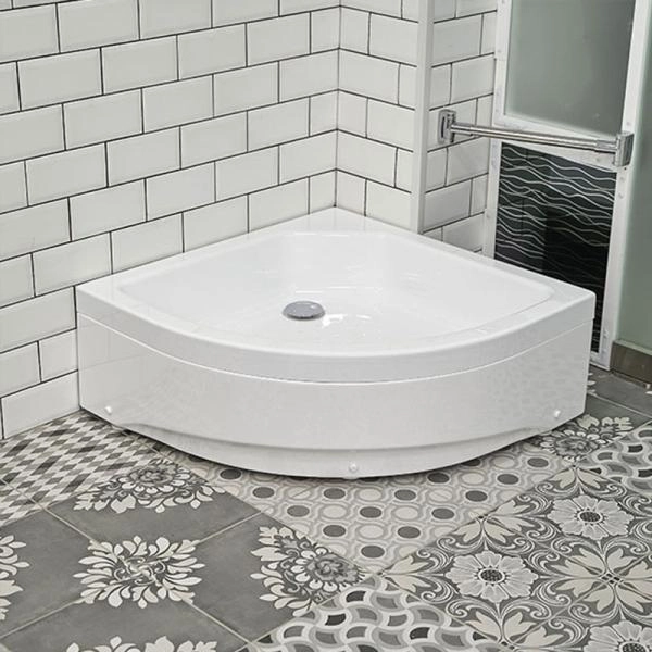 Поддон радиальный 80 средний (радиальный поддон на раме-подставке с устройством слива, фронтальная панель)