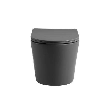 Унитаз подвесной  Vincea Piatti VT1-11SMA, цвет антрацит матовый, ультратонкое soft-close сиденье