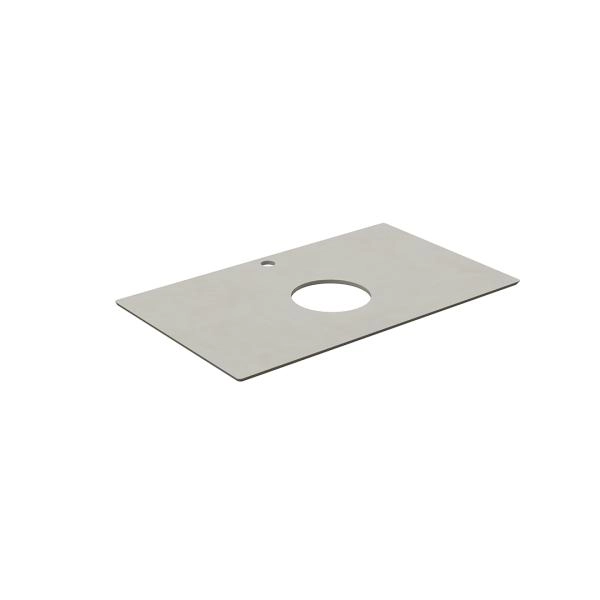 Столешница Kerama Marazzi PLAZA ПЛАЗА KM6012G0501RP80Tc2 Столешница для накладных раковин Про Чементо 80, серый светлый натуральный